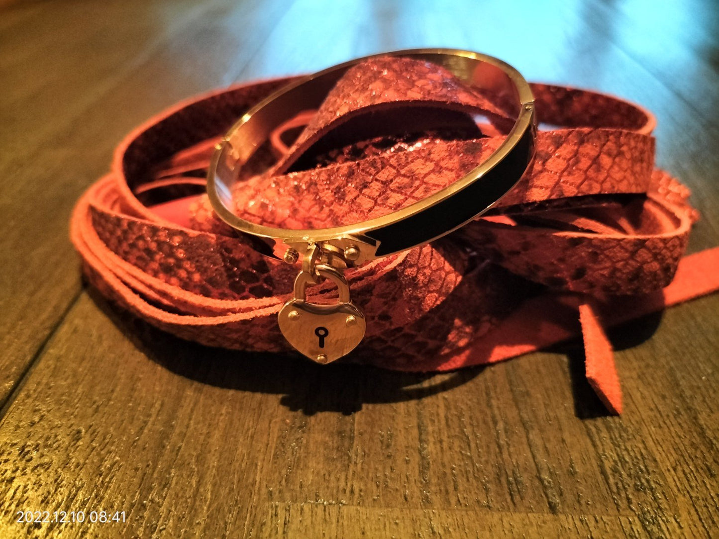 Slaven armband RVS rosé verguld met zwart - SM - speeltjes