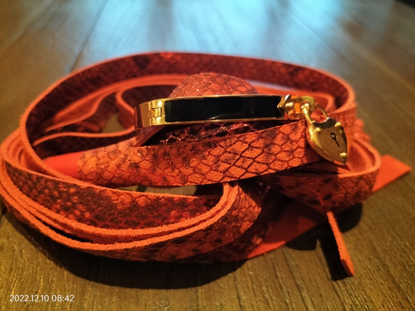 Slaven armband RVS rosé verguld met zwart - SM - speeltjes