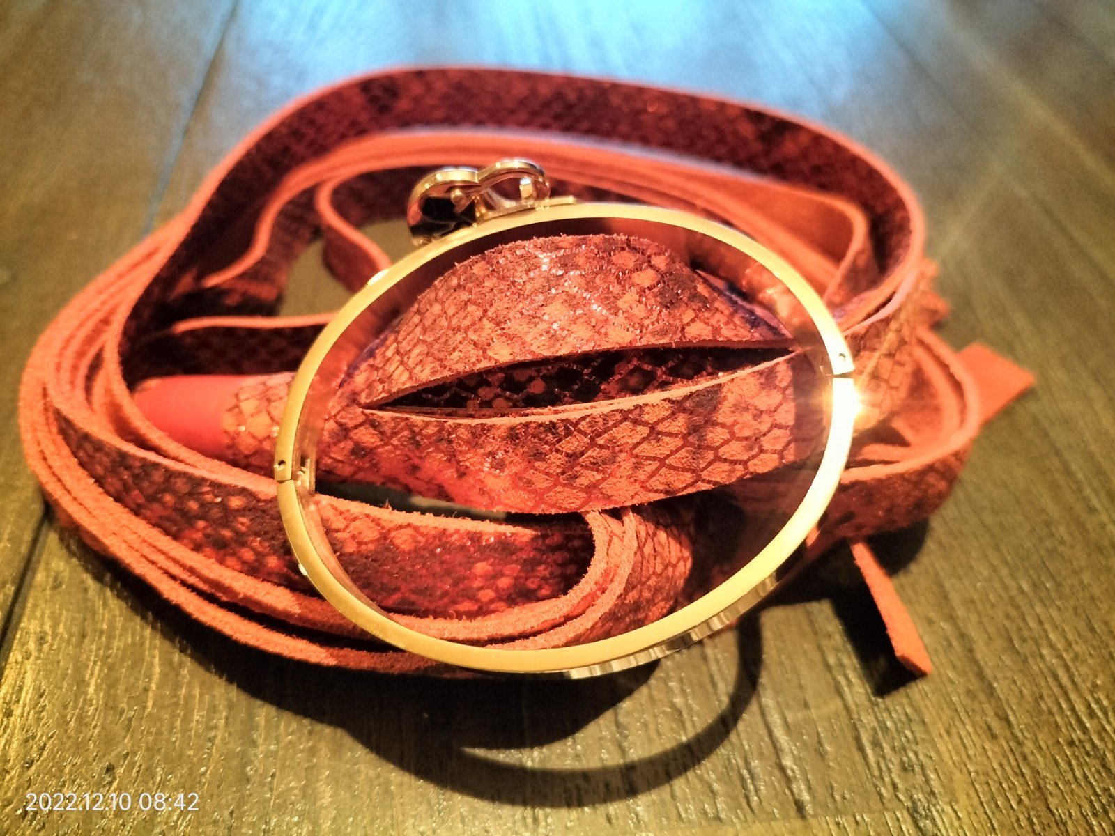 Slaven armband RVS rosé verguld met zwart - SM - speeltjes