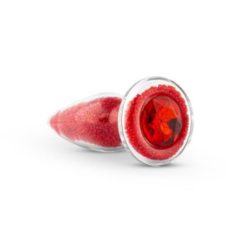 Butt plug with red stones