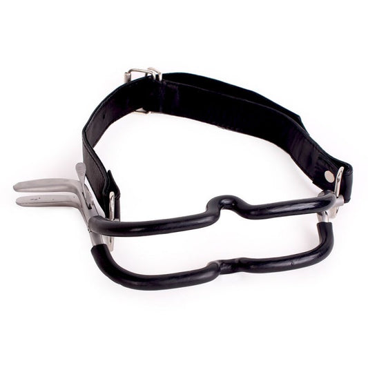 Mouth spreader protected with neck strap
