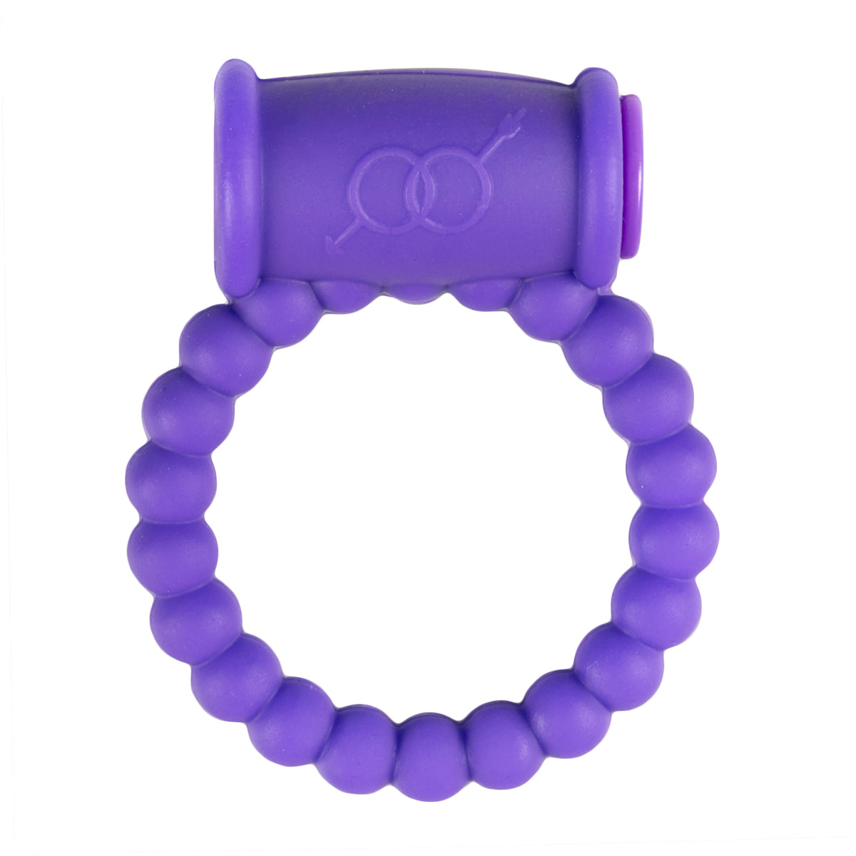 Cock ring with vibrator purple
