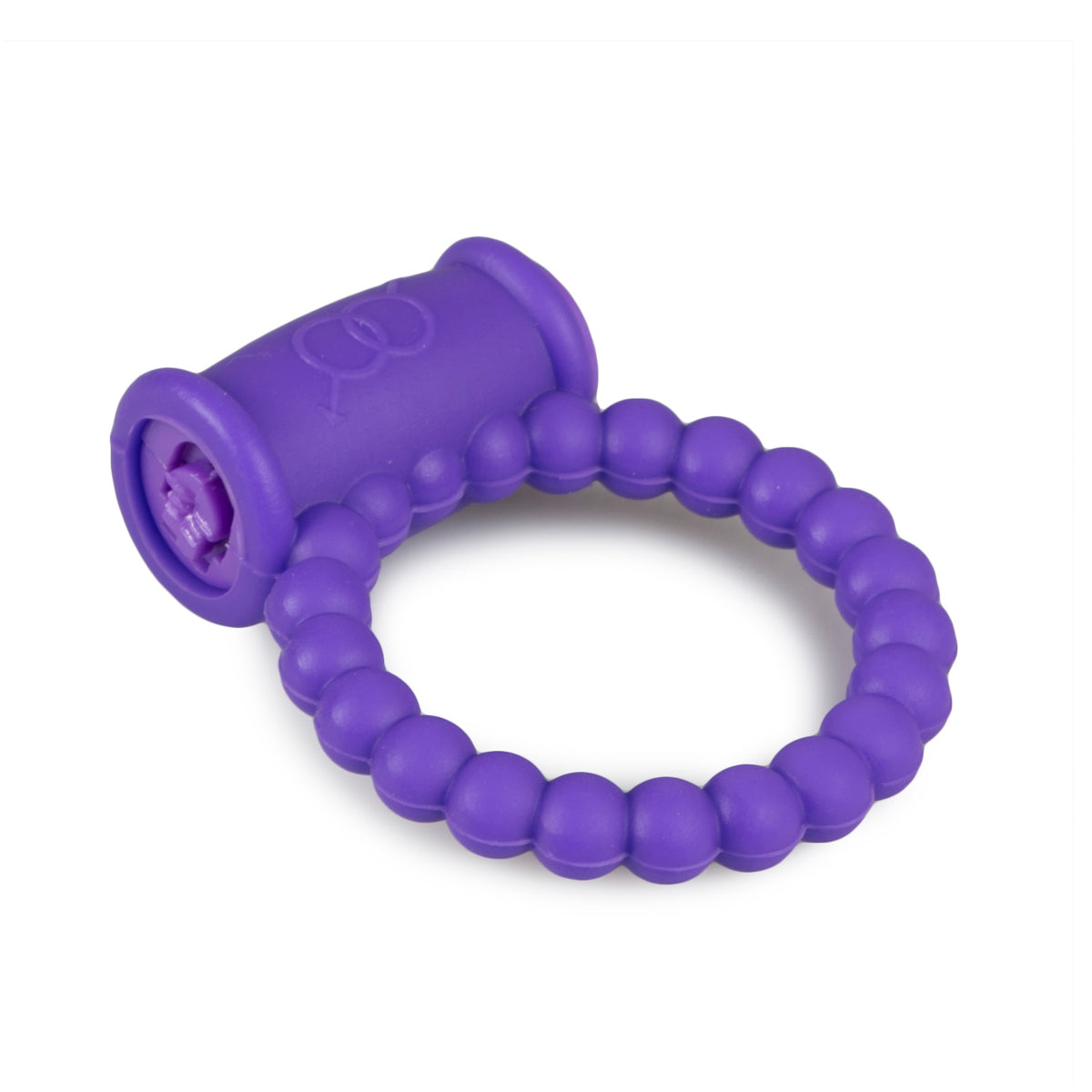 Cock ring with vibrator purple