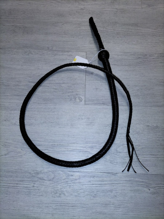 Snake whip 130 cm zwart - SM - speeltjes