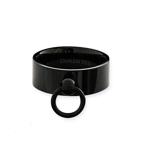 Story of O ring breed zwart (diverse maten) - SM - speeltjes