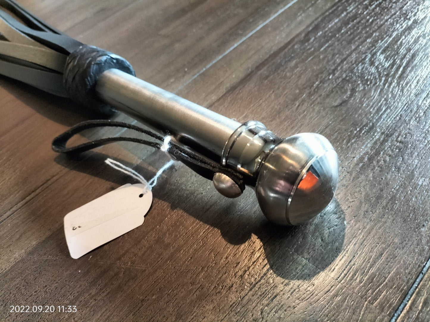 Tuigleer flogger zwart - SM - speeltjes