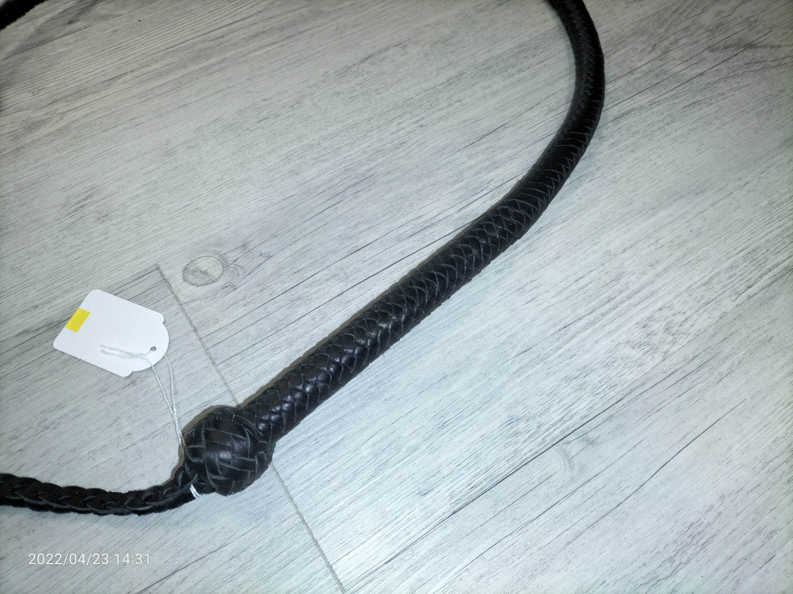 Zwarte bull whip 90 cm - SM - speeltjes