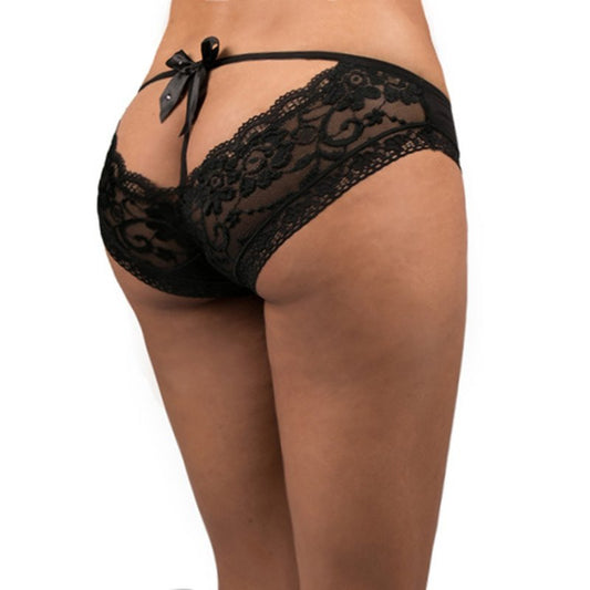 Zwarte slip dames - SM - speeltjes